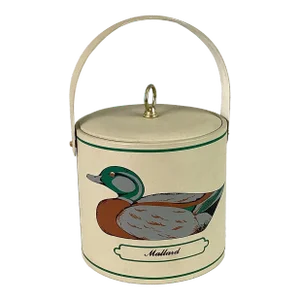Circa 1970 Vintage Georges Briard Ducks Ice Bucket