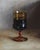 Goblet of Wine by Michael DeVore | Oil Painting of a wine goblet on a neutral background For Sale