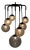 NOIR Artemis Chandelier, Iron with Black Finish For Sale