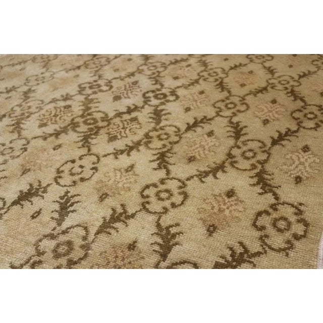 Transitional Vintage Mid-Century Gray Kilim Rug Solid Striped Pattern For Sale - Image 3 of 6