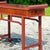 Late 20th Century Vintage Reclaimed Wood Tall Pagoda Console Table For Sale In West Palm - Image 6 of 13