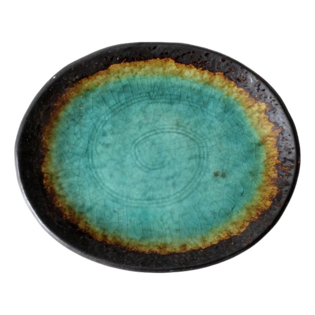 Vintage Studio Pottery Platter For Sale