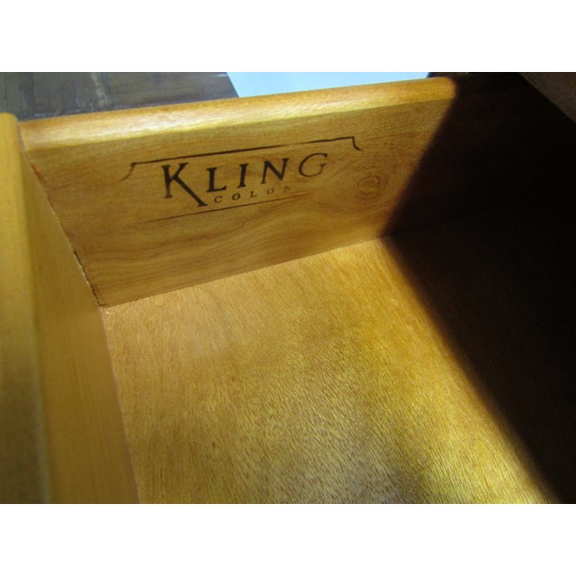Kling Solid Maple High Chest of Drawers For Sale - Image 6 of 9