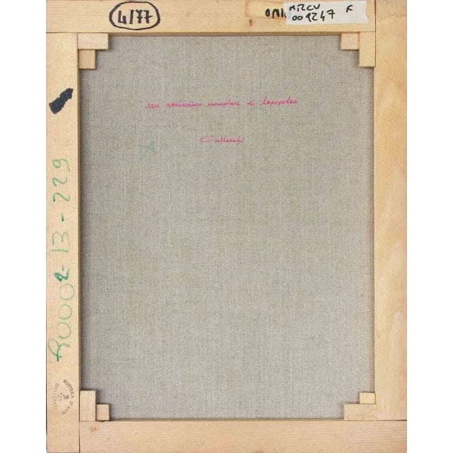 Modern Alberto Gallerati, A Very Rare Specimen of Lopopulus, Oil on Canvas, 1970s For Sale - Image 3 of 4