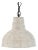 Beaded Hanging Lamp - White For Sale