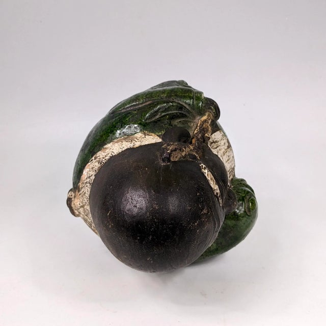 Japanese 19th Century Japanese Finely Sculpted Figurine Ceramic God of Longevity For Sale - Image 3 of 7