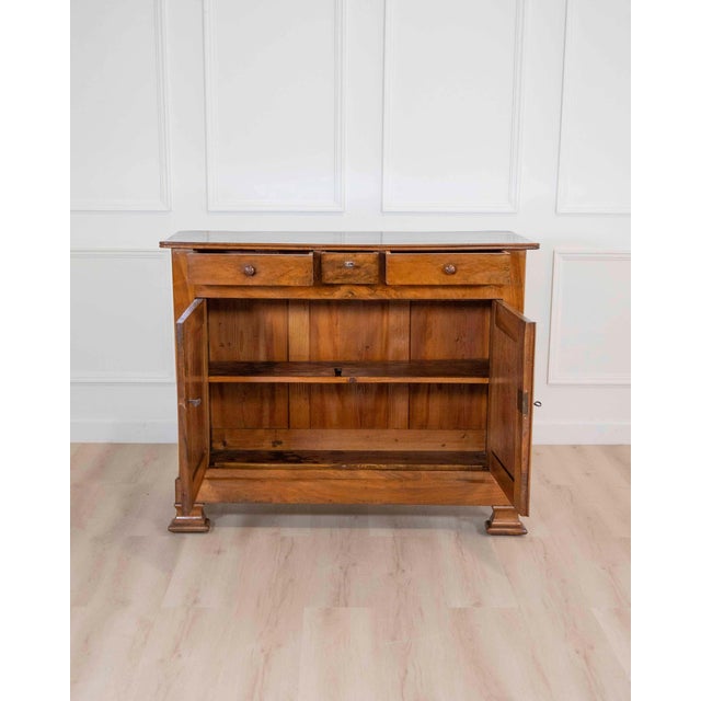 Antique Louis Philippe Sideboard Dresser Cabinet Cupboard Buffet In Walnut For Sale - Image 10 of 11