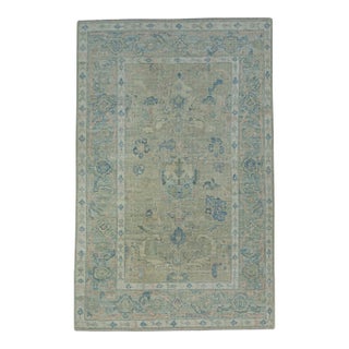 Turkish Oushak Rug 4' x 6'4" #17771 For Sale