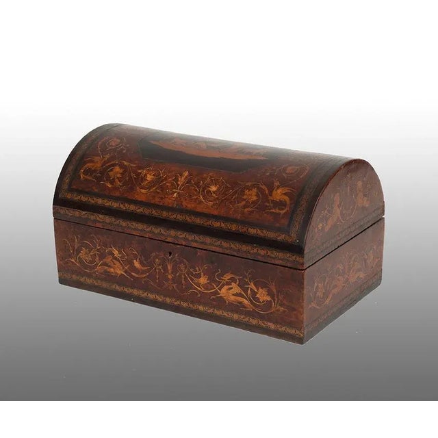 Sorrento Jewellery Box in Exotic Precious Woods, 19th Century For Sale - Image 4 of 6