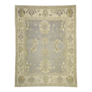 Vintage Gray Turkish Oushak Rug - 09'03 X 12'00