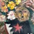 1950’s abstract expressionist surrealist figures & flowers painting on unstretched canvas. Possibly titled “Aiming at the...