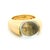 Baccarat Vintage Baccarat 18k Gold Crystal Dome Statement Ring, French Modernist, Size 6.5 For Sale - Image 4 of 13