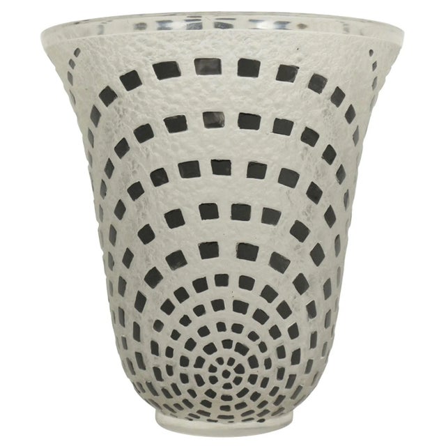 Black Enameled Damiers Vase by René Lalique For Sale - Image 6 of 6