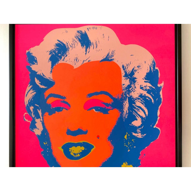 Andy Warhol Vintage 1976 Silkscreen Print Framed Pop Art