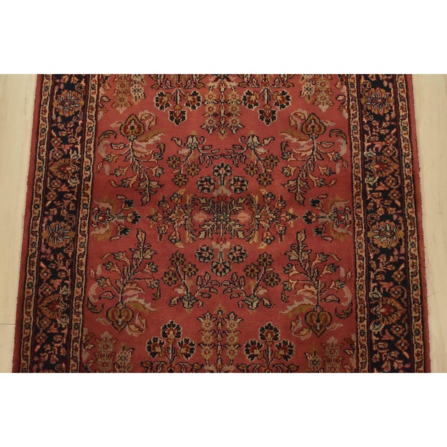 2020s Fine Sarouk Rug 3′ X 5′ Pink Wool Traditional Hand-Knotted Oriental Carpet For Sale - Image 5 of 12