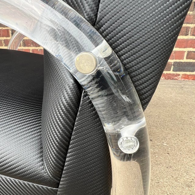 Mid Century Modern Pace Lucite Club Chair For Sale - Image 9 of 13