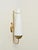 Large Opaline Glass and Brass Sconce from Stilnovo, Italy, 1950s For Sale - Image 3 of 11