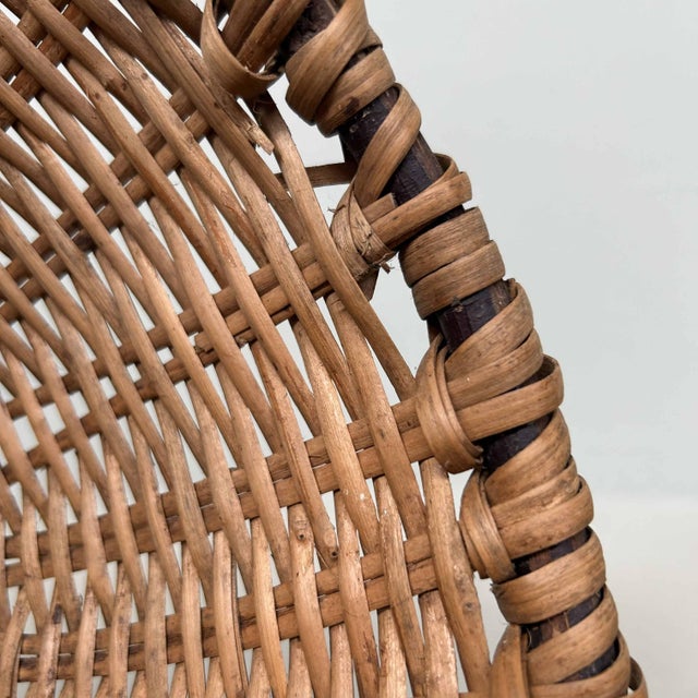 Hand-Woven Wicker Baskets, Japan, 1920s, Set of 2 For Sale - Image 16 of 18