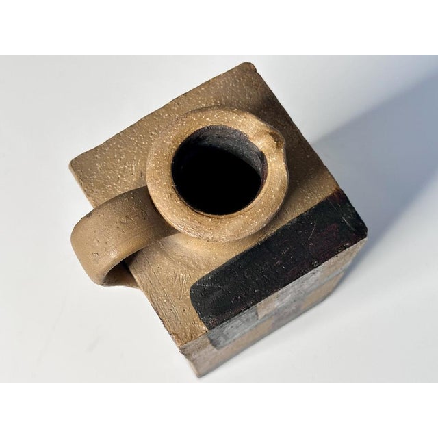 Ceramic Sculptural Cubic Studio Ceramic Art Jug, Germany, 1940s For Sale - Image 7 of 18