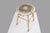 Rustic White Stool, Belgium, 1930s For Sale - Image 4 of 11