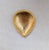1980s Vintage C1985 Signed Monet Goldtone "Hammered" Tear Drop Shaped Brooch For Sale - Image 5 of 10