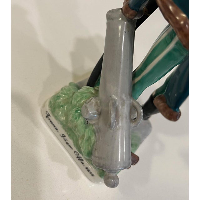 Vintage Ernst Bohne & Sohne German Porcelain Figurine of French Soldier For Sale - Image 12 of 14