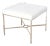 Modern Square Chrome X Base Bench For Sale - Image 11 of 11