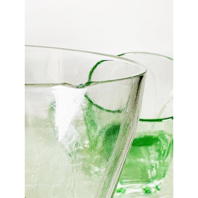 Glass Set Tray, France, 1940, Set of 6 For Sale - Image 9 of 11