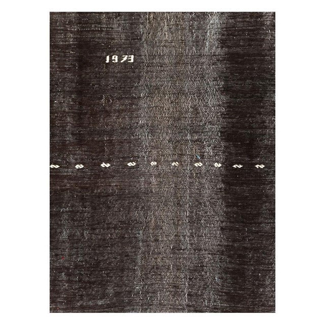 A vintage Turkish flatweave Kilim small room size carpet handmade during the late 20th century. Measures: 7' 3" x 10' 6".