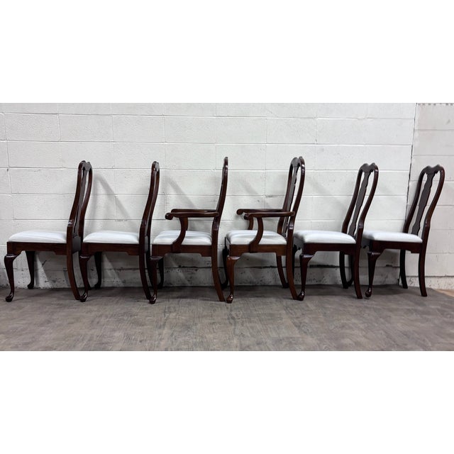 Vintage Pennsylvania House Queen Anne Dining Chairs - Full Set of 6 For Sale - Image 10 of 16