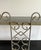 Mid-Century Hollywood Regency Silver-Tone Metal Tabletop Étagère With Black Glass Shelves For Sale - Image 12 of 12