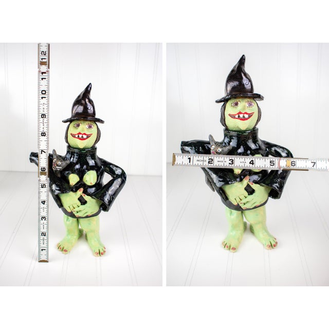 Signed Postmodern Feminist Sculptural Pottery - Witch Teapot For Sale - Image 15 of 15