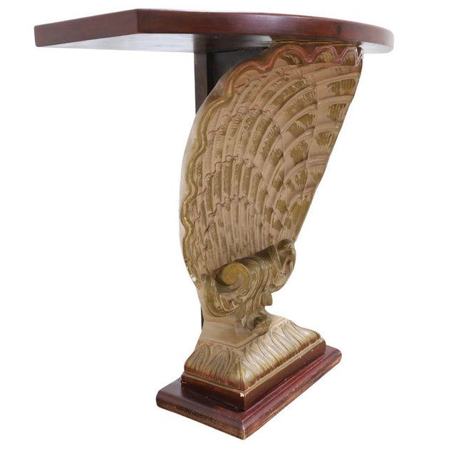 Grosfeld House Carved Scallop Shell Console by Grosfeld House For Sale - Image 4 of 4