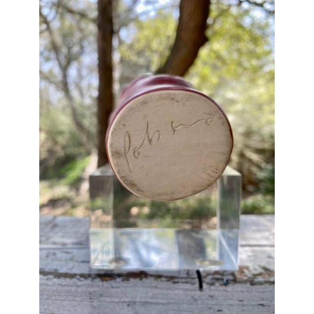 1990s Postmodern Face Vase by Donna Polseno For Sale - Image 5 of 11