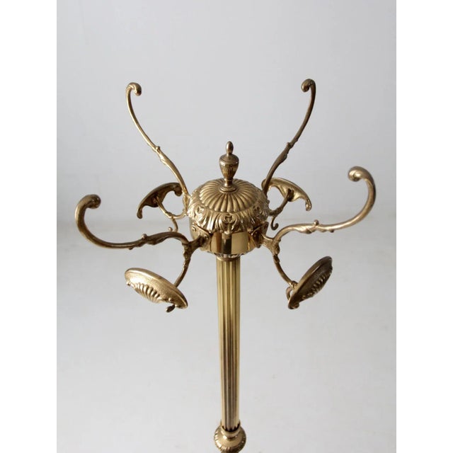 Vintage Italian Brass Hall Stand For Sale - Image 11 of 12