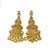 Bochic “Capri” Vintage Citrine & White Topaz Earrings Set In 18K Gold & Silver For Sale - Image 9 of 10