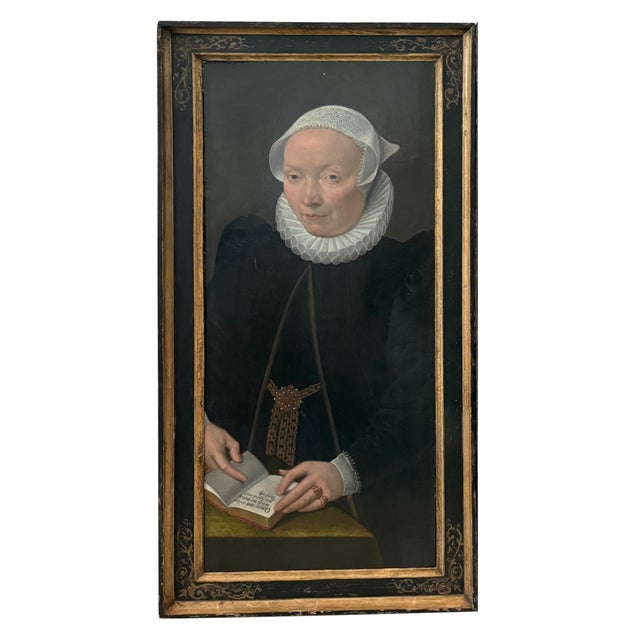 A fine and rare pair of Dutch 16th Century portraits, Circa 1580. The portraits are oil on panel and are in excellent...