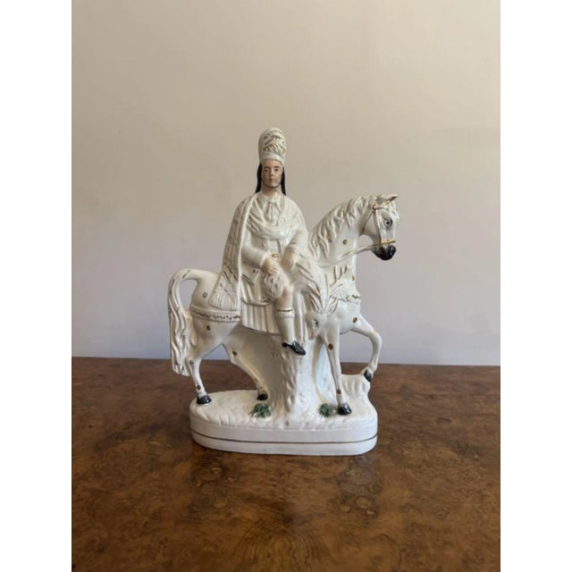 Large Antique Victorian Staffordshire Figures, 1880, Set of 2 For Sale - Image 3 of 7