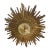 1960s Vintage Syroco Gold Sunburst Wall Clock 8 Day Jeweled (As Is Decorative) For Sale