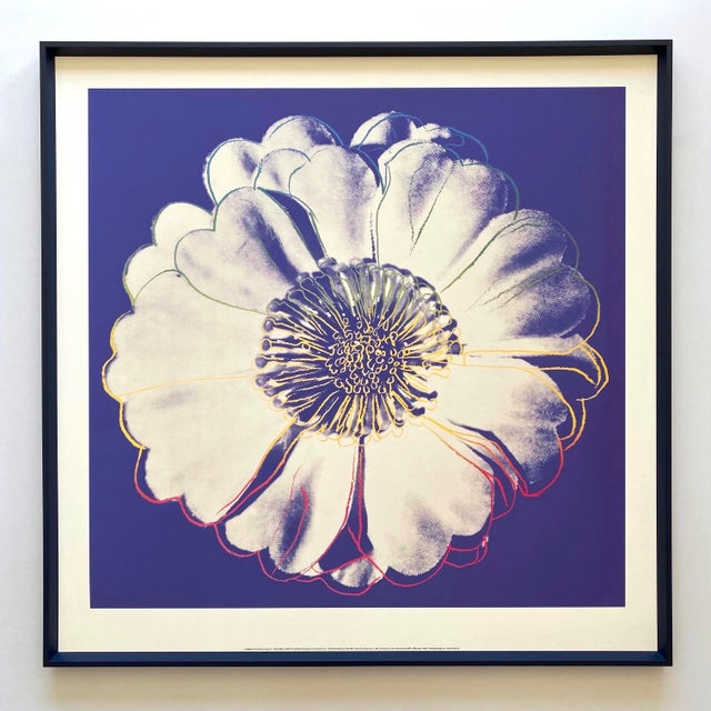 Andy Warhol Foundation Lithograph Print Framed Extra Large Pop Art Poster " Flower for Tacoma Dome " 1982 For Sale - Image 12 of 12