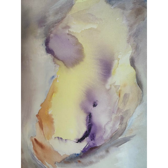 Large Abstract on Canvas by Edith A. Smith (Virginia) For Sale - Image 6 of 9