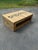 Wood Handcrafted Rustic Wood Outdoor Coffee Table With Built-in Planter For Sale - Image 7 of 9