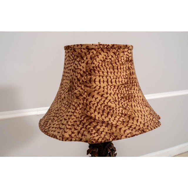 Traditional 1990s Decorative Pheasant Base Table Lamp W. Shade For Sale - Image 3 of 17