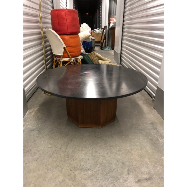 Vintage Round Stone Top Coffee Table Chairish