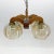 Wood & Glass Ceiling Lamp, Czechoslovakia, 1970s For Sale - Image 4 of 10
