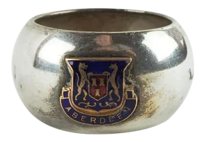 Aberdeen Scotland Silverplate Napkin Ring