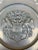 French Country Mid-Century German Pewter Heraldic Coat of Arms Wall Plate For Sale - Image 3 of 8