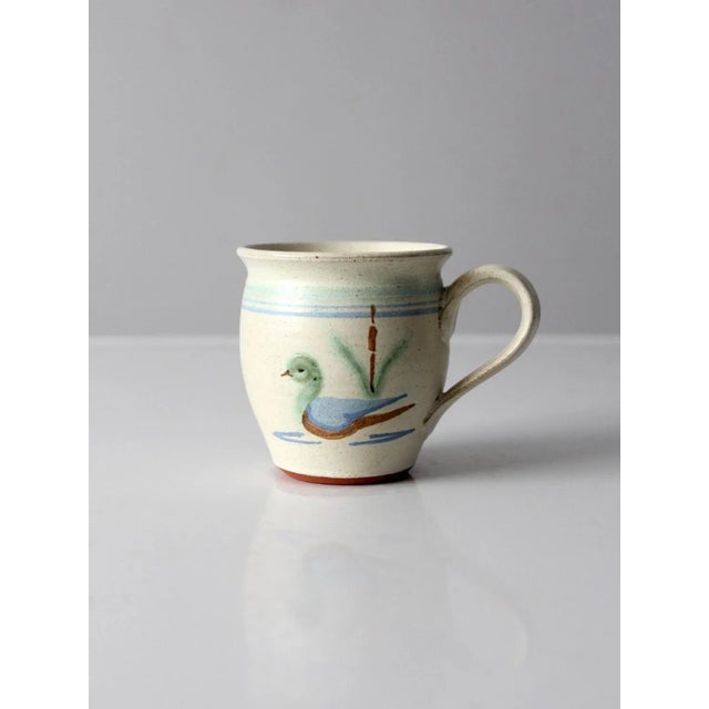 Vintage Studio Pottery Mug For Sale - Image 4 of 12