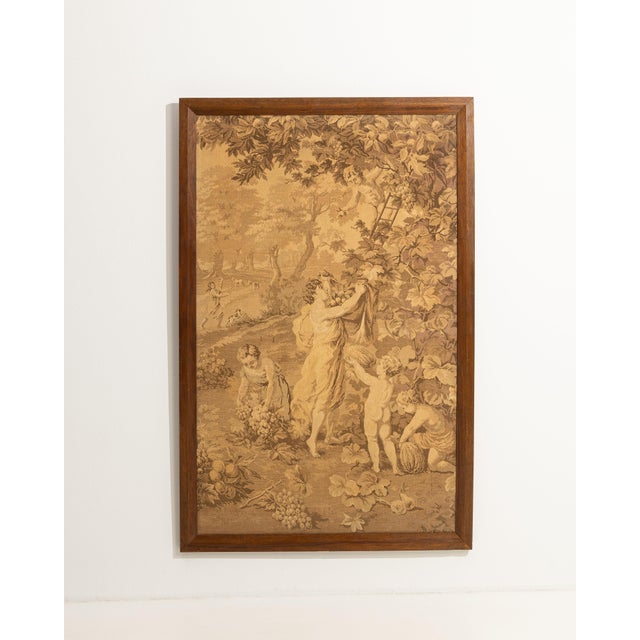 1900 - 1909 France Sienna Tapestry Wall Hanging For Sale - Image 15 of 15