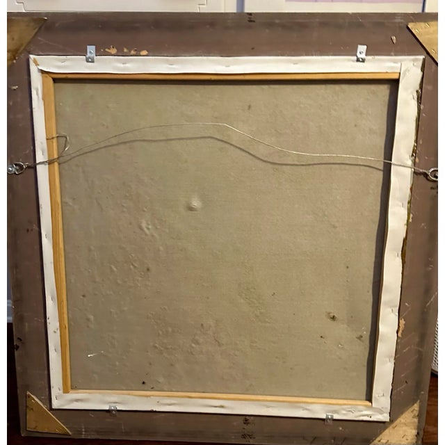 Framed Oil Painting on Canvas - the Rose Garden For Sale - Image 9 of 9